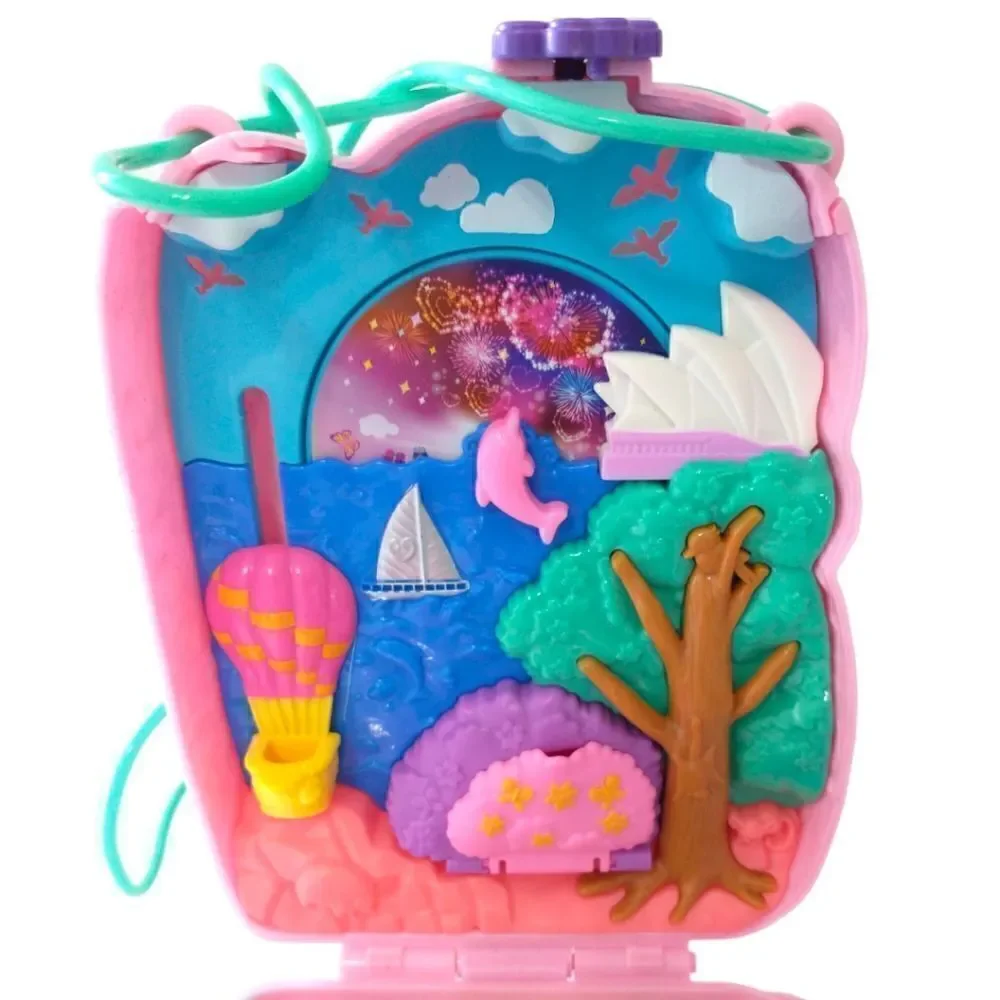Polly Pocket Koala Adventures Playset Crossbody Pink Missing Pieces Mattel.‎